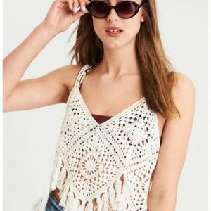 American Eagle Crocheted Tank NWT- Final price drop. FIRM.